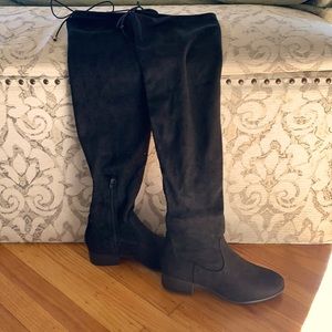 Black over the knee boots